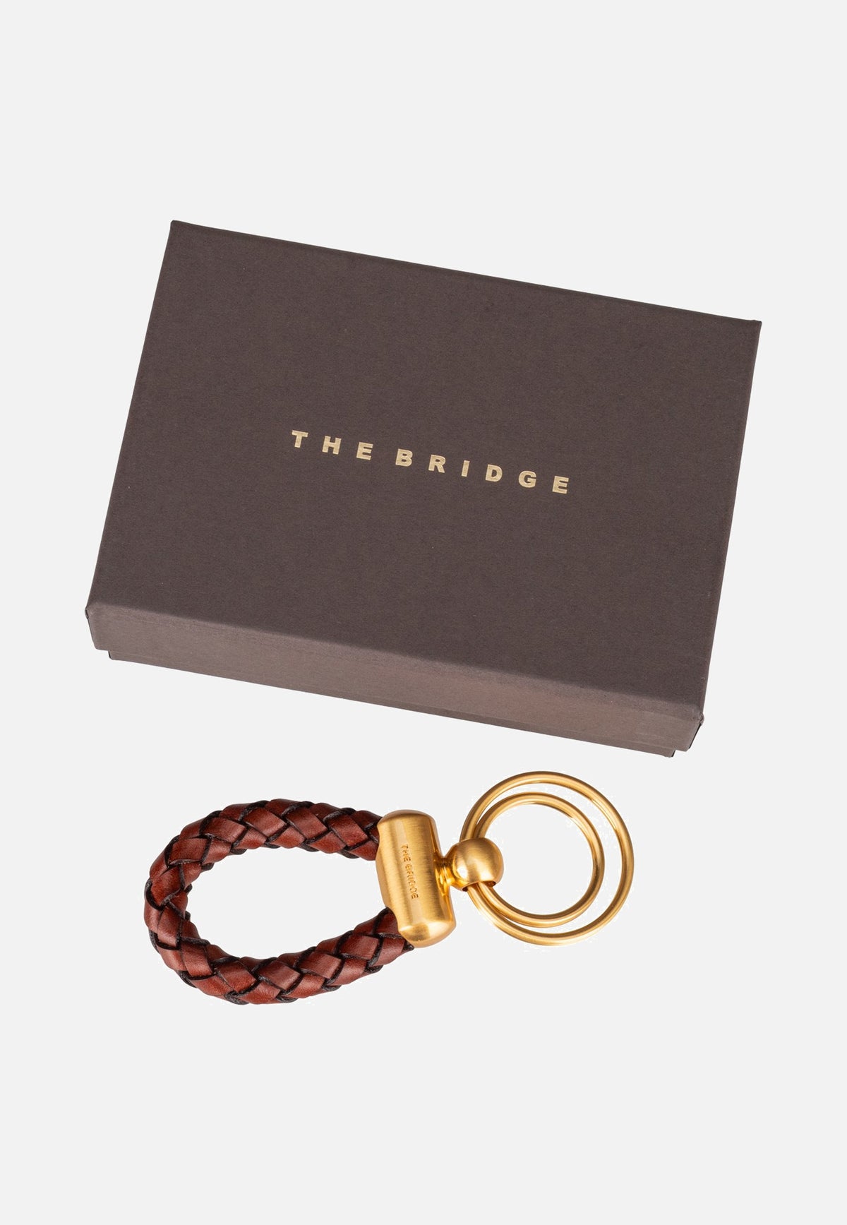 The Bridge Stouo Key Ring Marrone/Oro Schlüsselanhänger