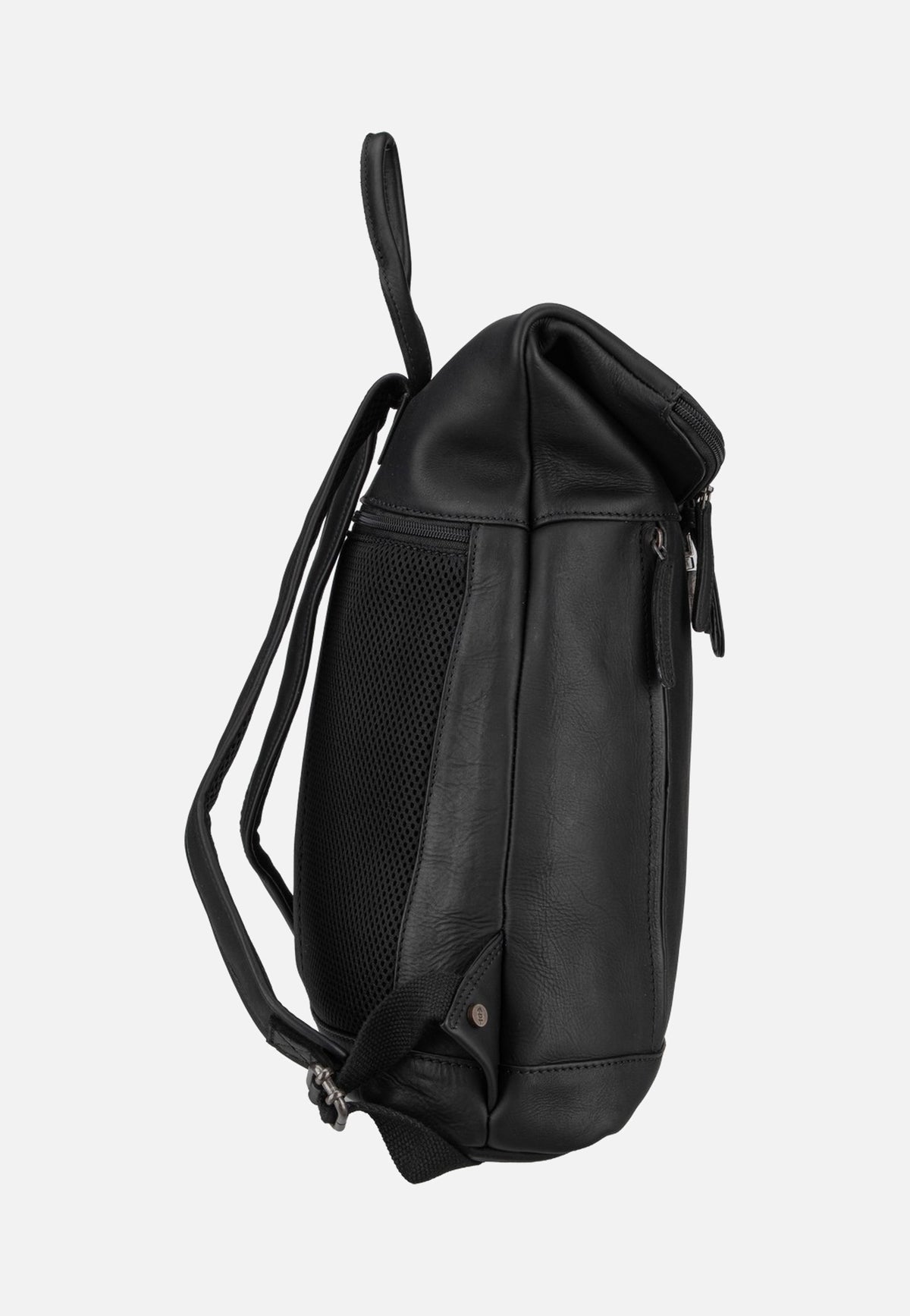 The Chesterfield Brand Larsson 0338 Black Rolltop Rucksack
