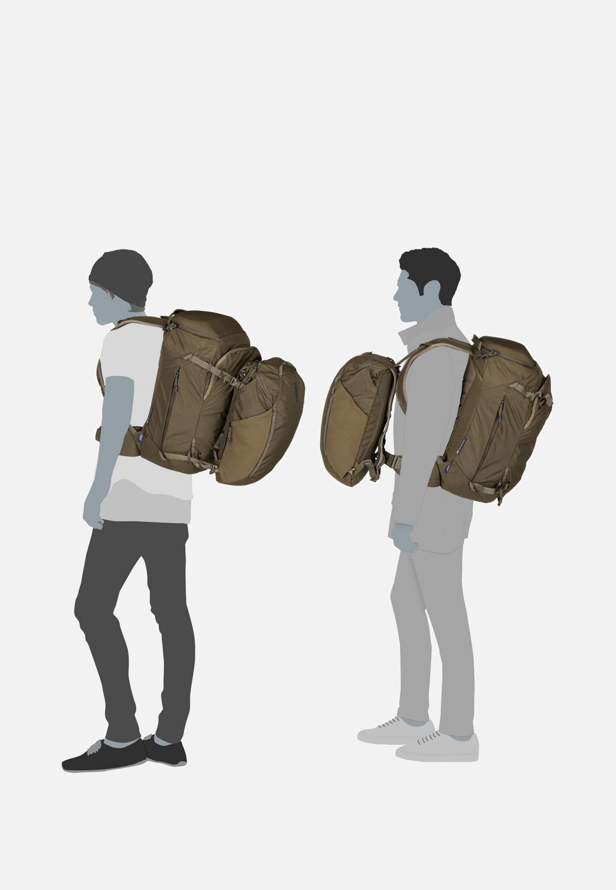 Thule Landmark Travel 60L Deep Khaki Travel Rucksack