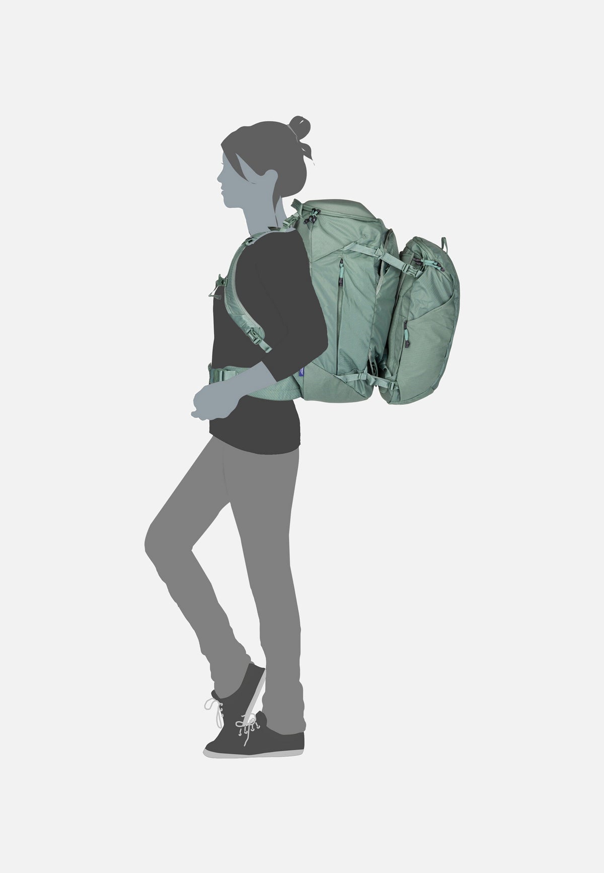 Thule Landmark Travel 60L Women Hazy Green Travel Rucksack
