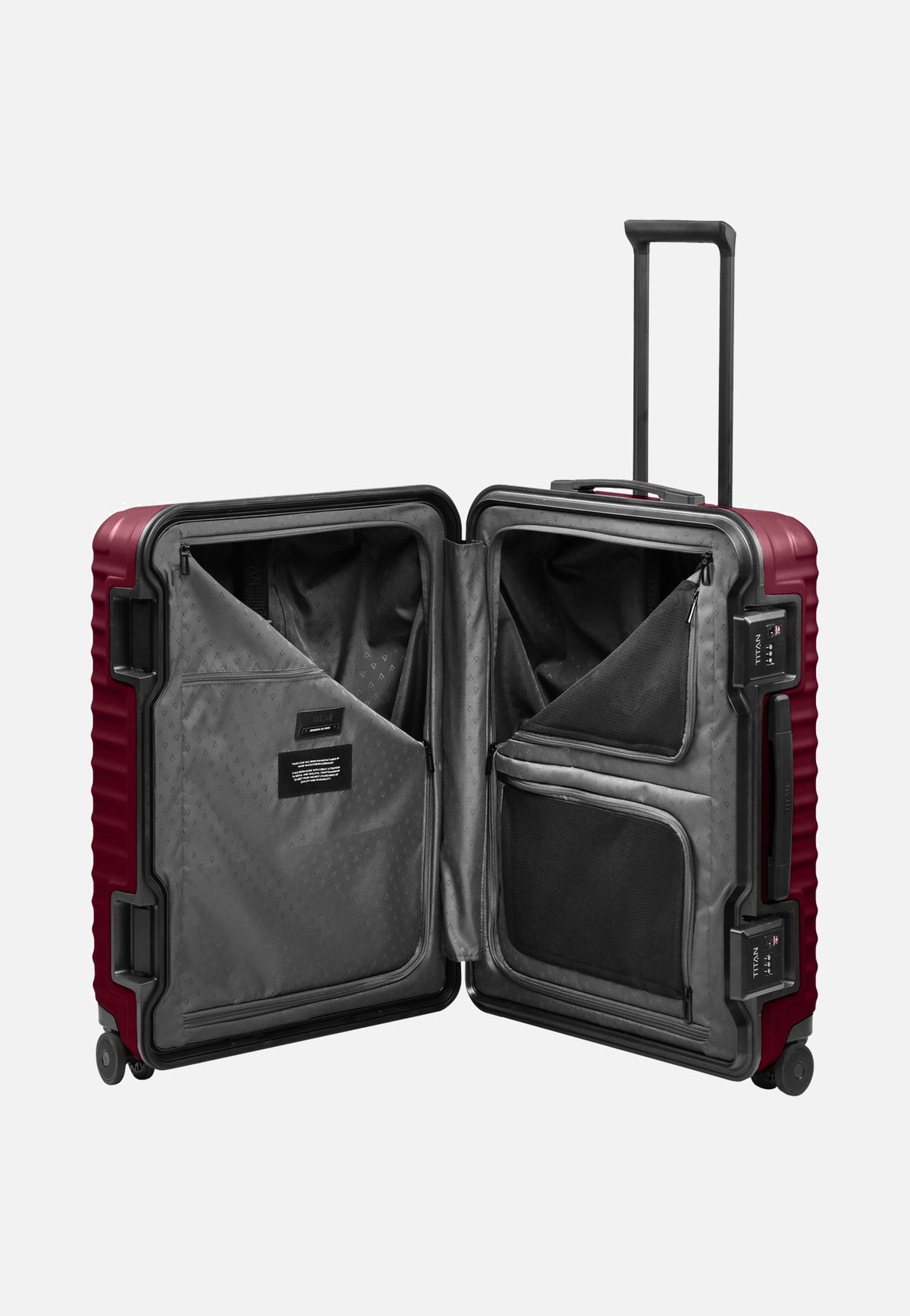 Titan OVERSEAS 4w Trolley M+ Emberwood Red Koffer