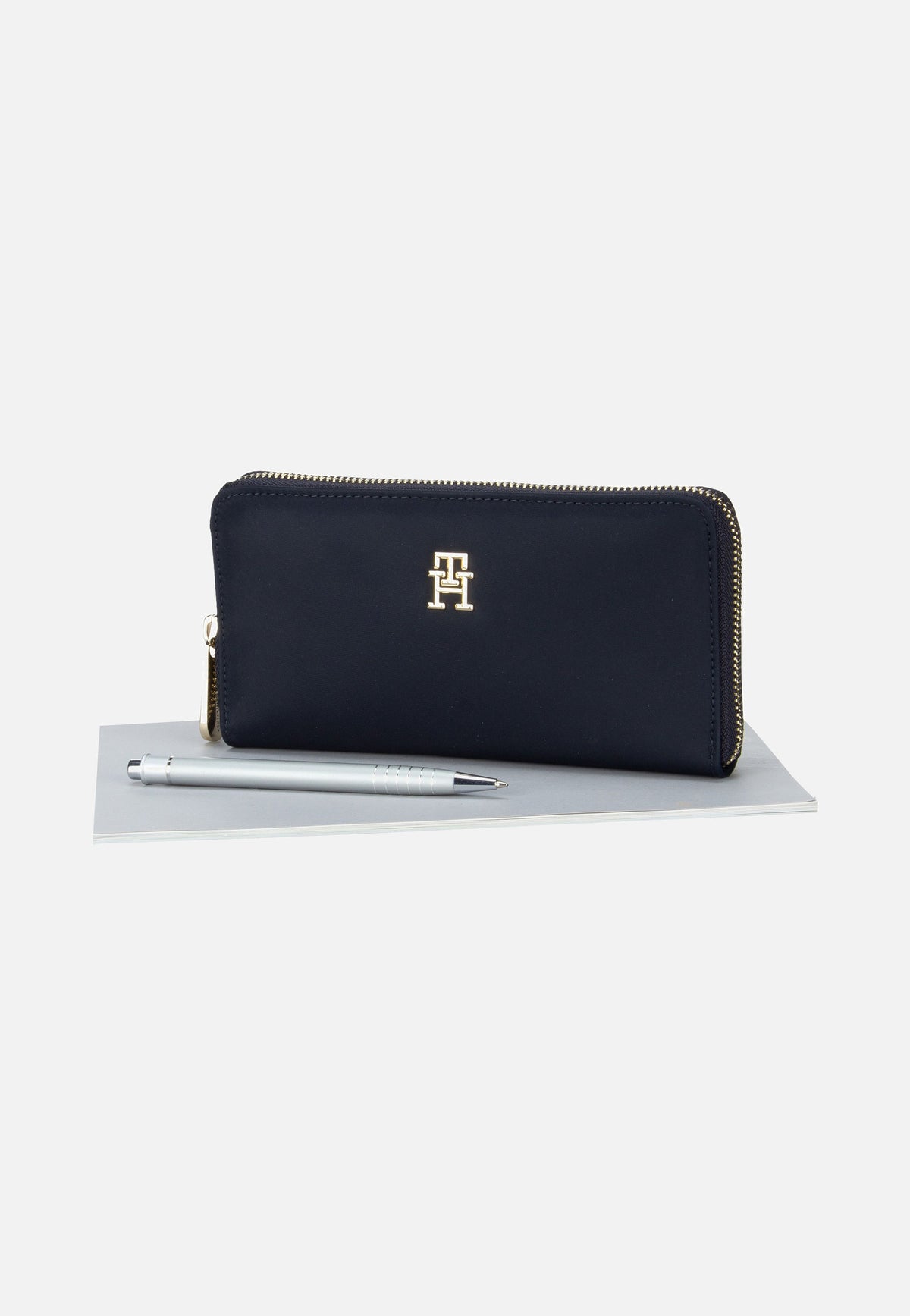 Tommy Hilfiger TH Emblem Large ZA Space Blue Portemonnaie