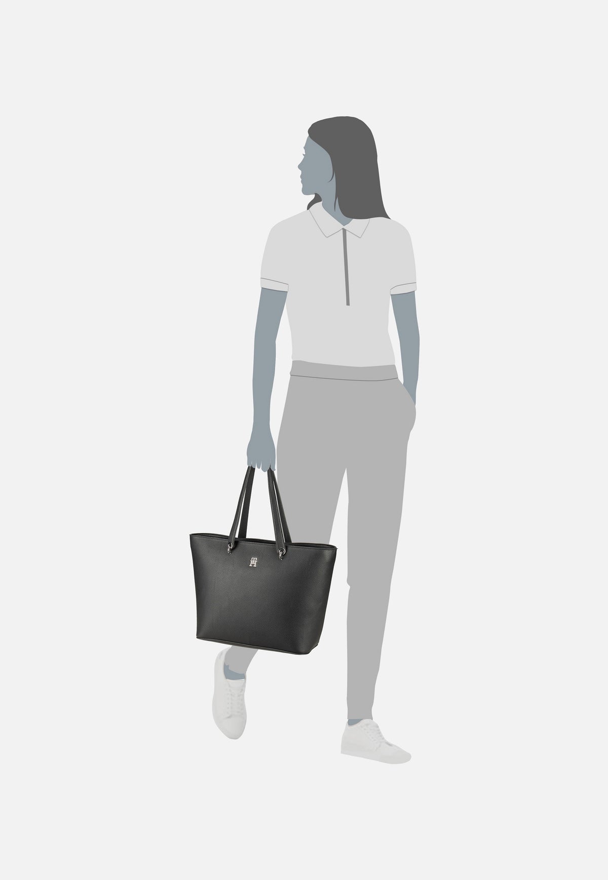 Tommy Hilfiger TH Emblem Tote Black Shopper