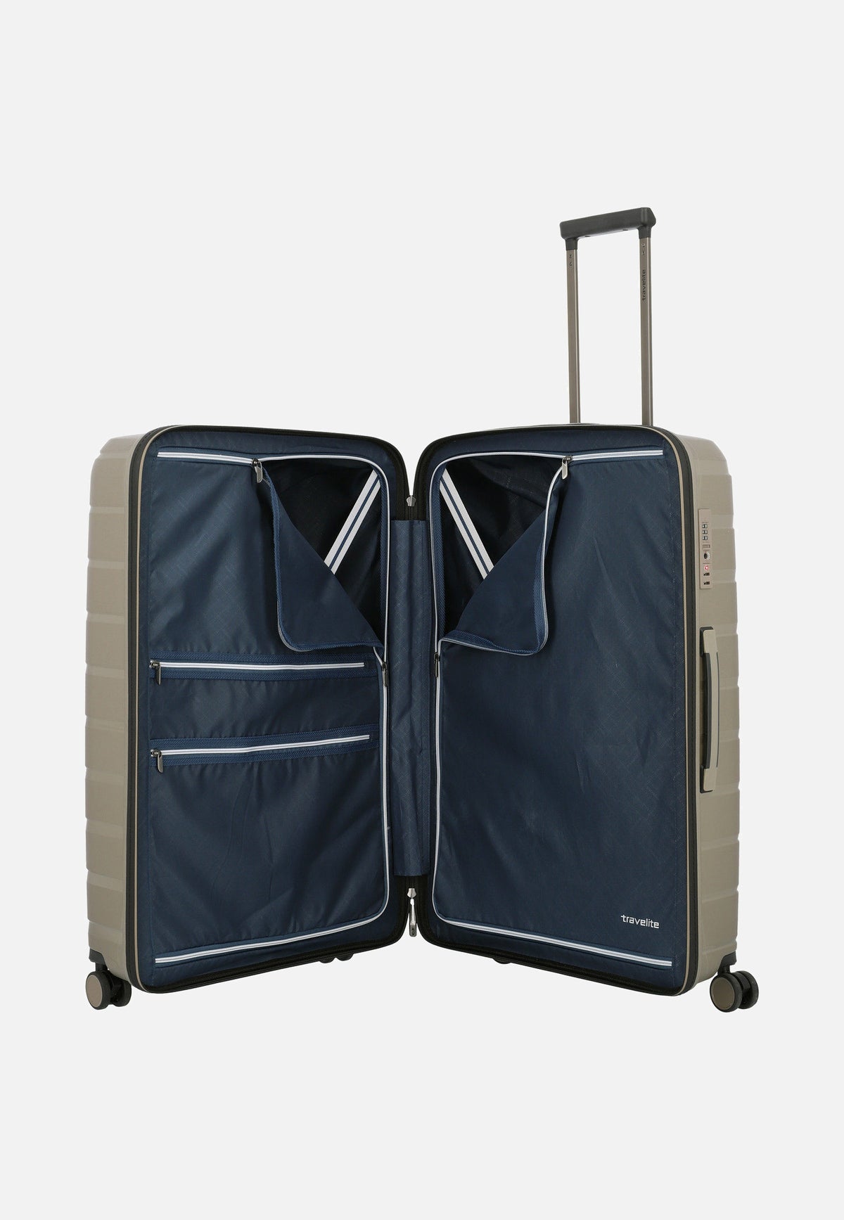 travelite Air Base 4-Rad Trolley L Champagner Koffer