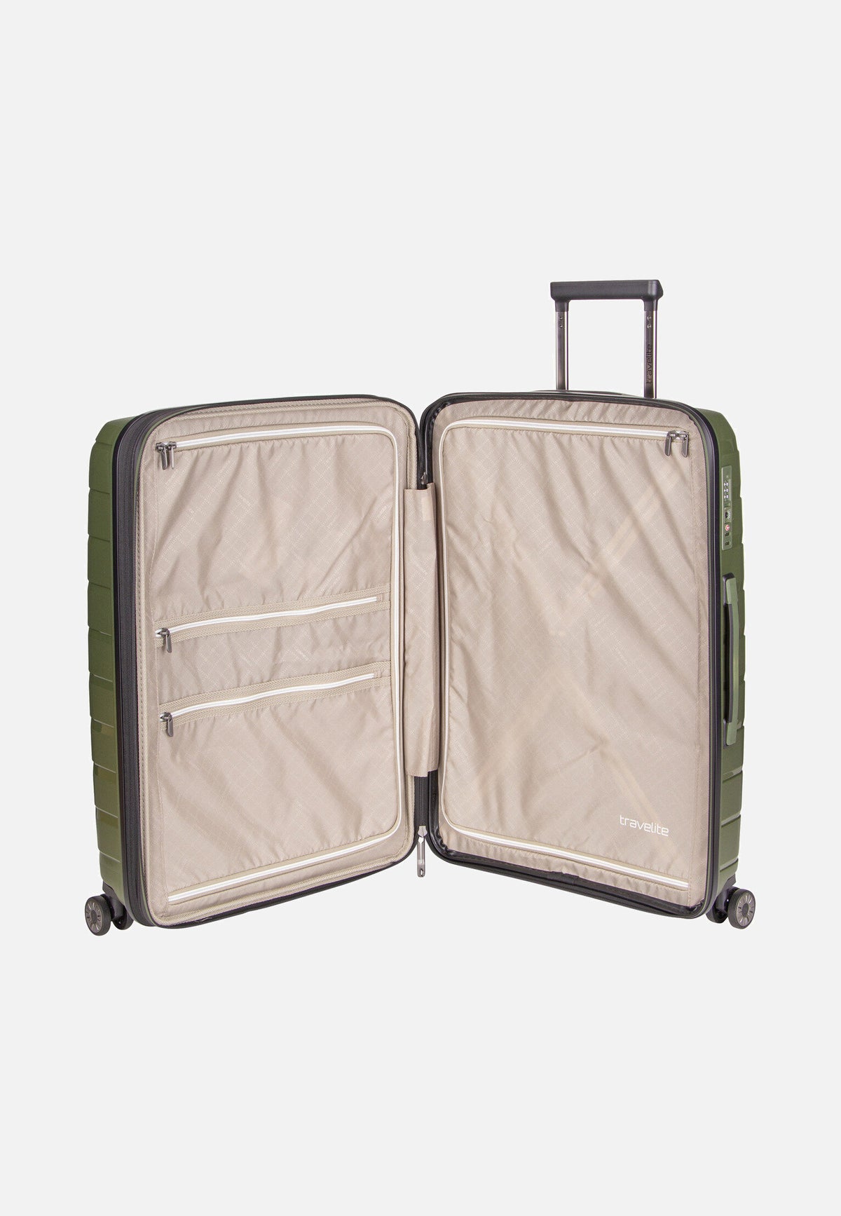 travelite Air Base 4-Rad Trolley M Olive Koffer
