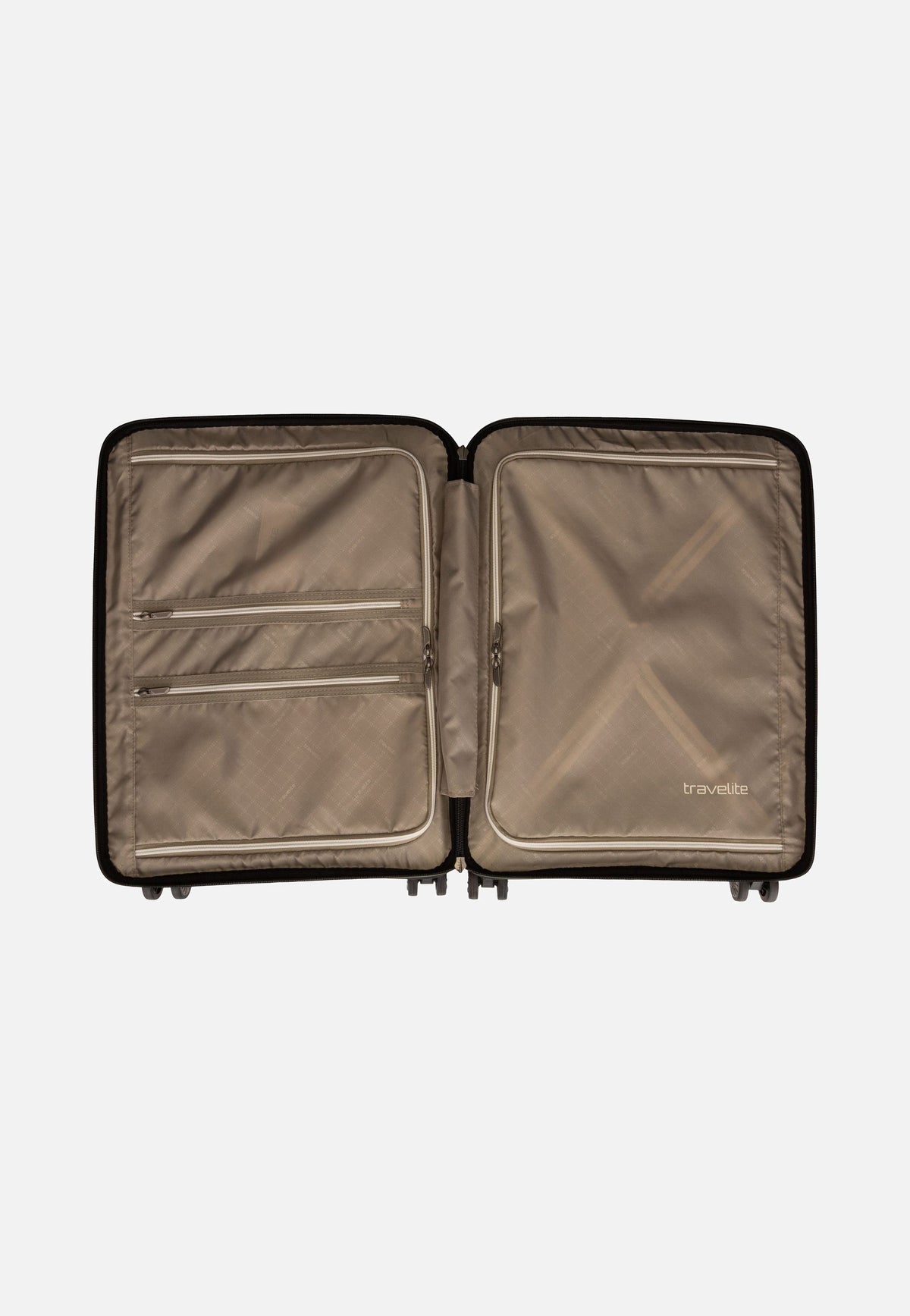 travelite Air Base 4-Rad Trolley S Vortasche Olive Koffer