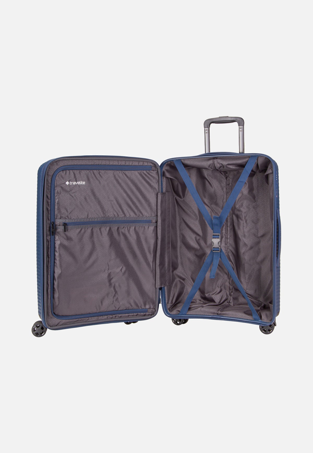 travelite Air Stripe Trolley 4w M exp. Navy Koffer