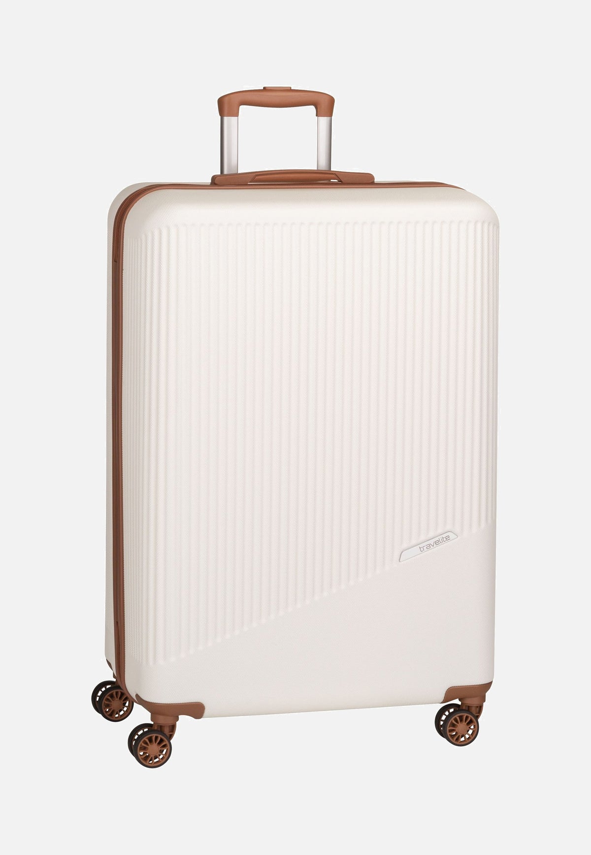 travelite Bali 4w Trolley L Weiss/Cognac Koffer