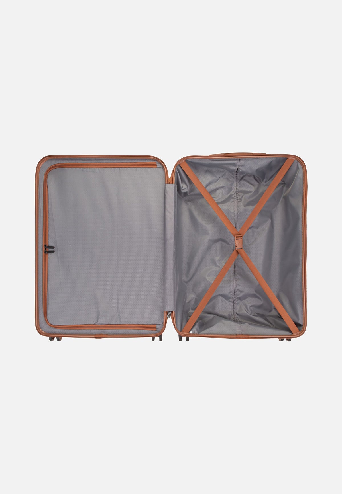 travelite Bali 4w Trolley L Weiss/Cognac Koffer