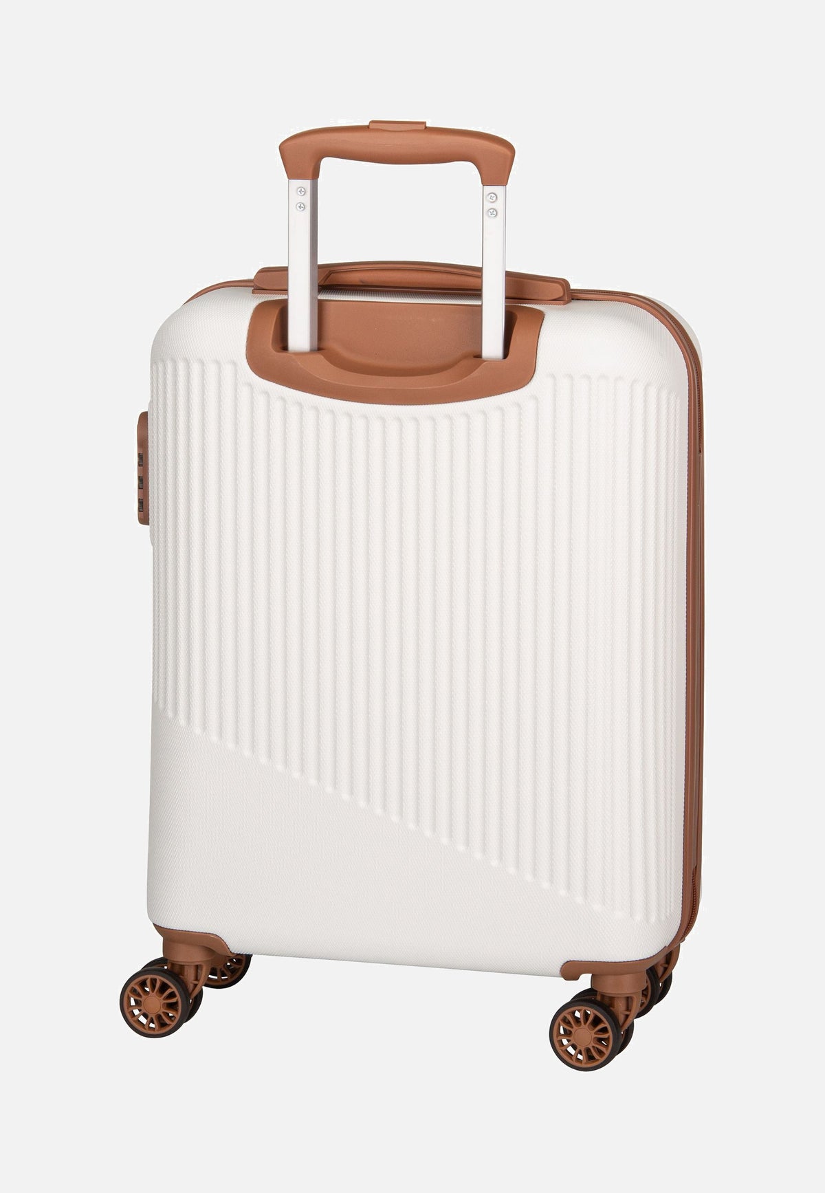 travelite Bali 4w Trolley S Weiss/Cognac Koffer
