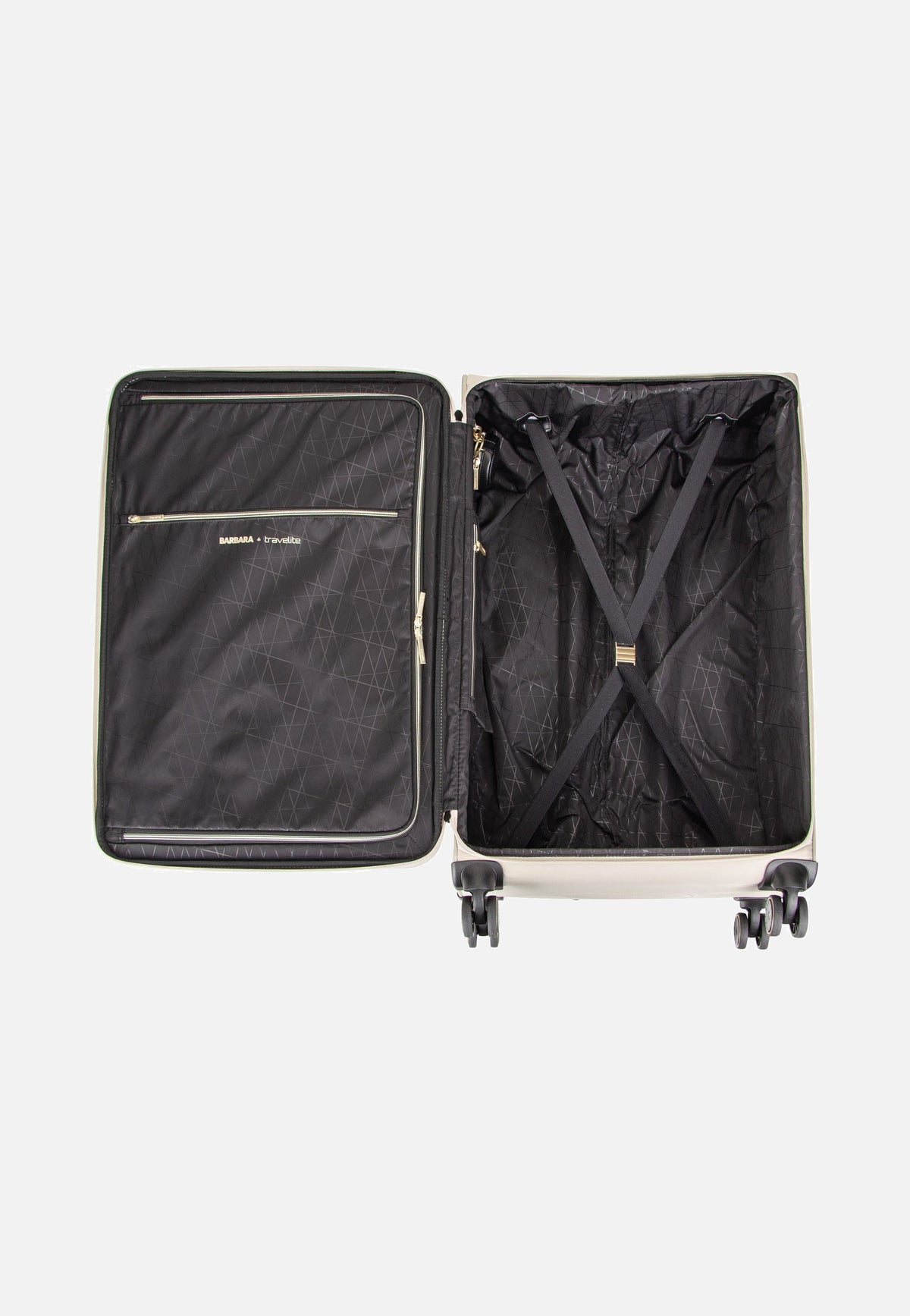 travelite Barbara Stepp 4W Trolley L Satin Nude Koffer