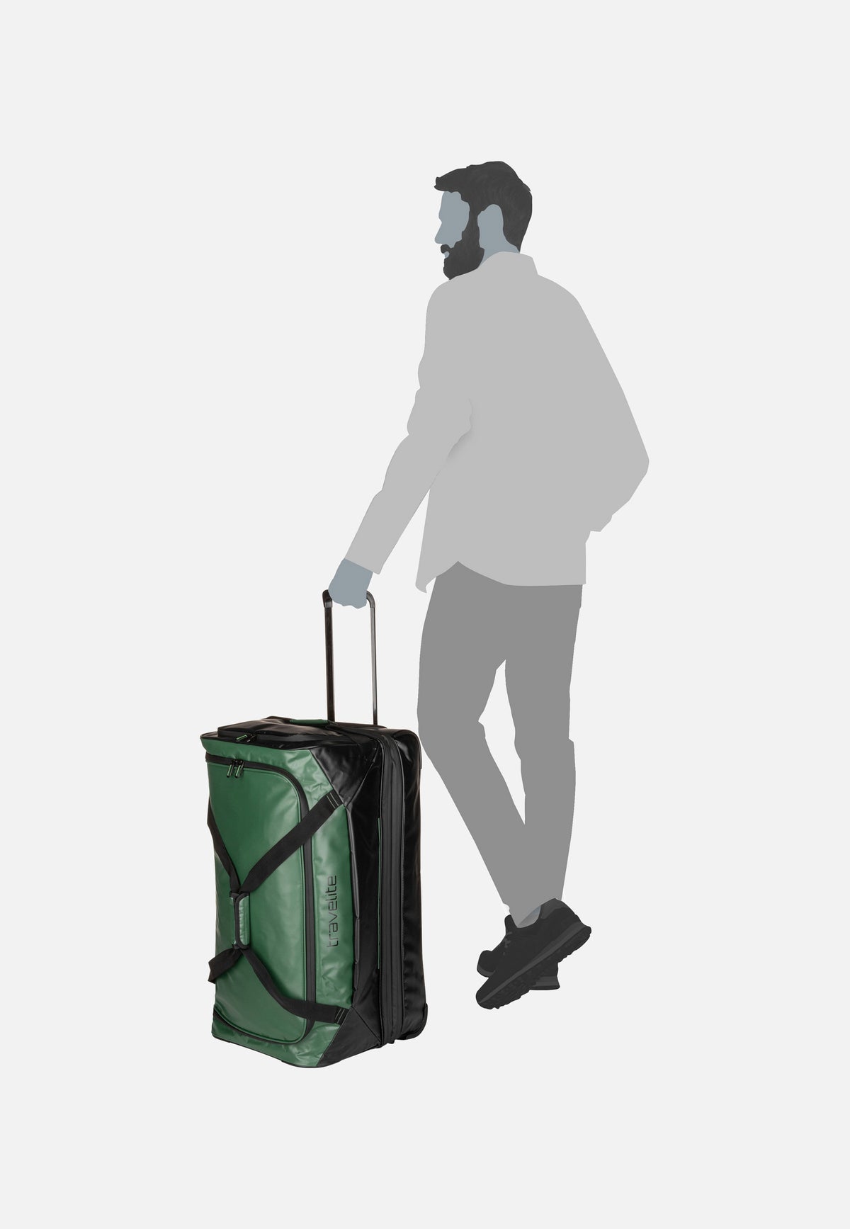 travelite Basics exp Grün Reisetasche mit Rollen