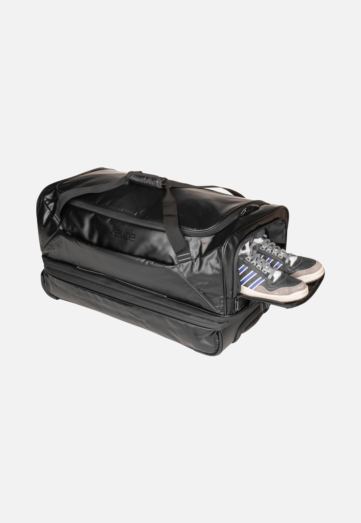 travelite Basics exp Schwarz Reisetasche mit Rollen