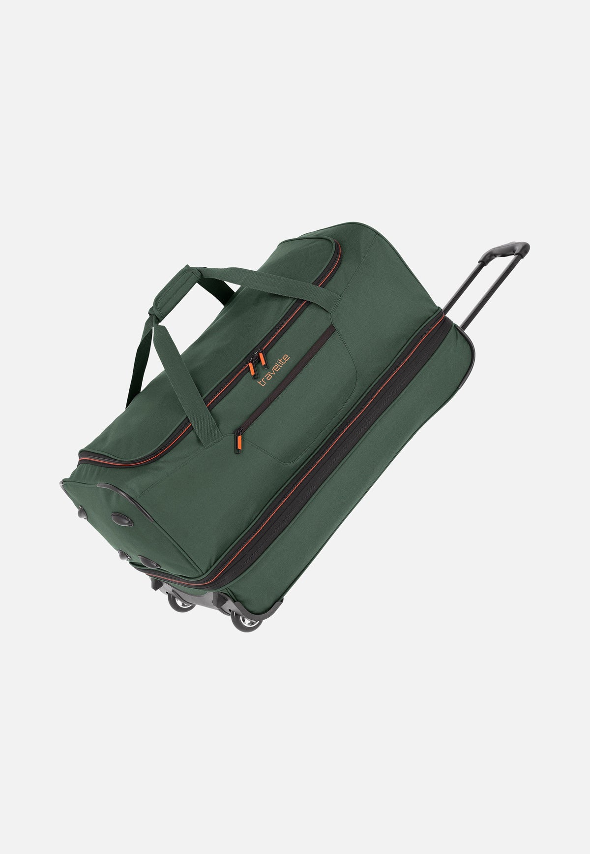 travelite Basics Trolley L Dunkelgrün Reisetasche mit Rollen