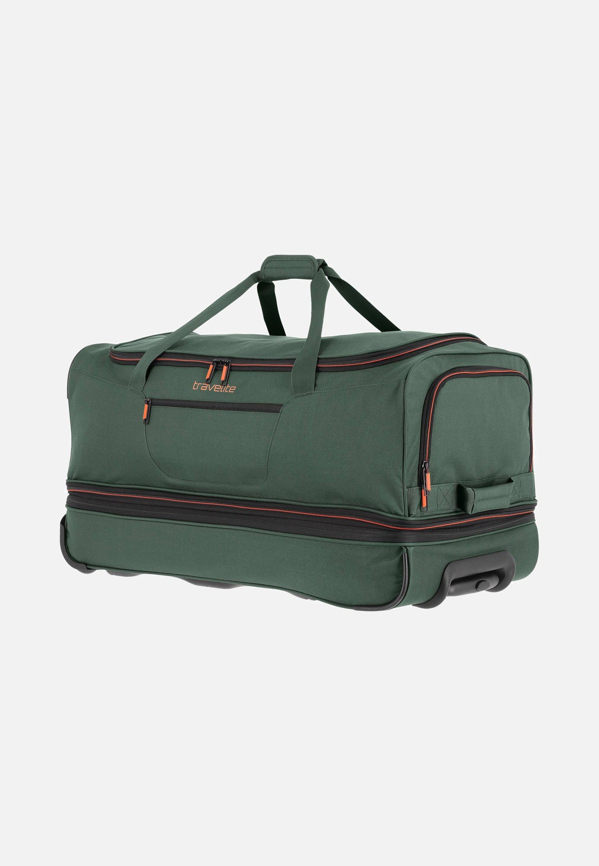 travelite Basics Trolley L Dunkelgrün Reisetasche mit Rollen