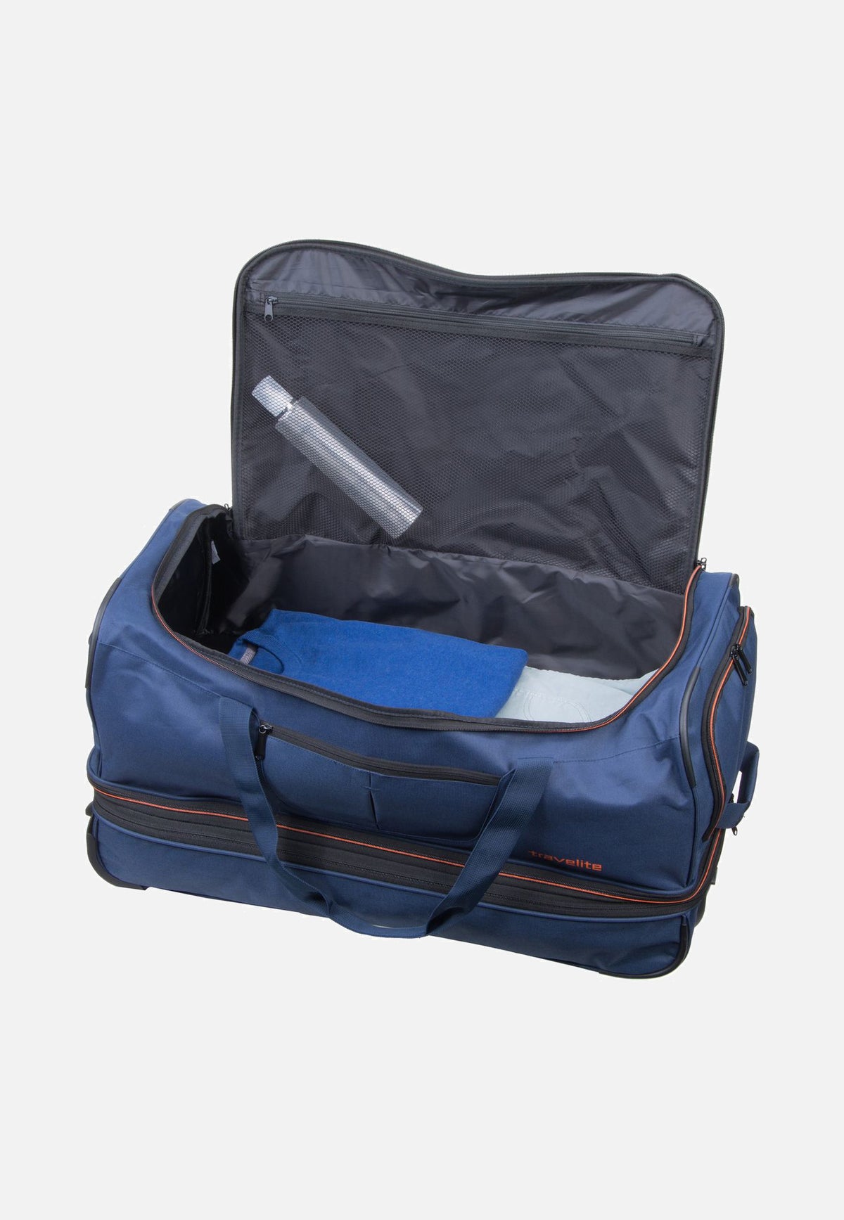travelite Basics Trolley L Marine Reisetasche mit Rollen