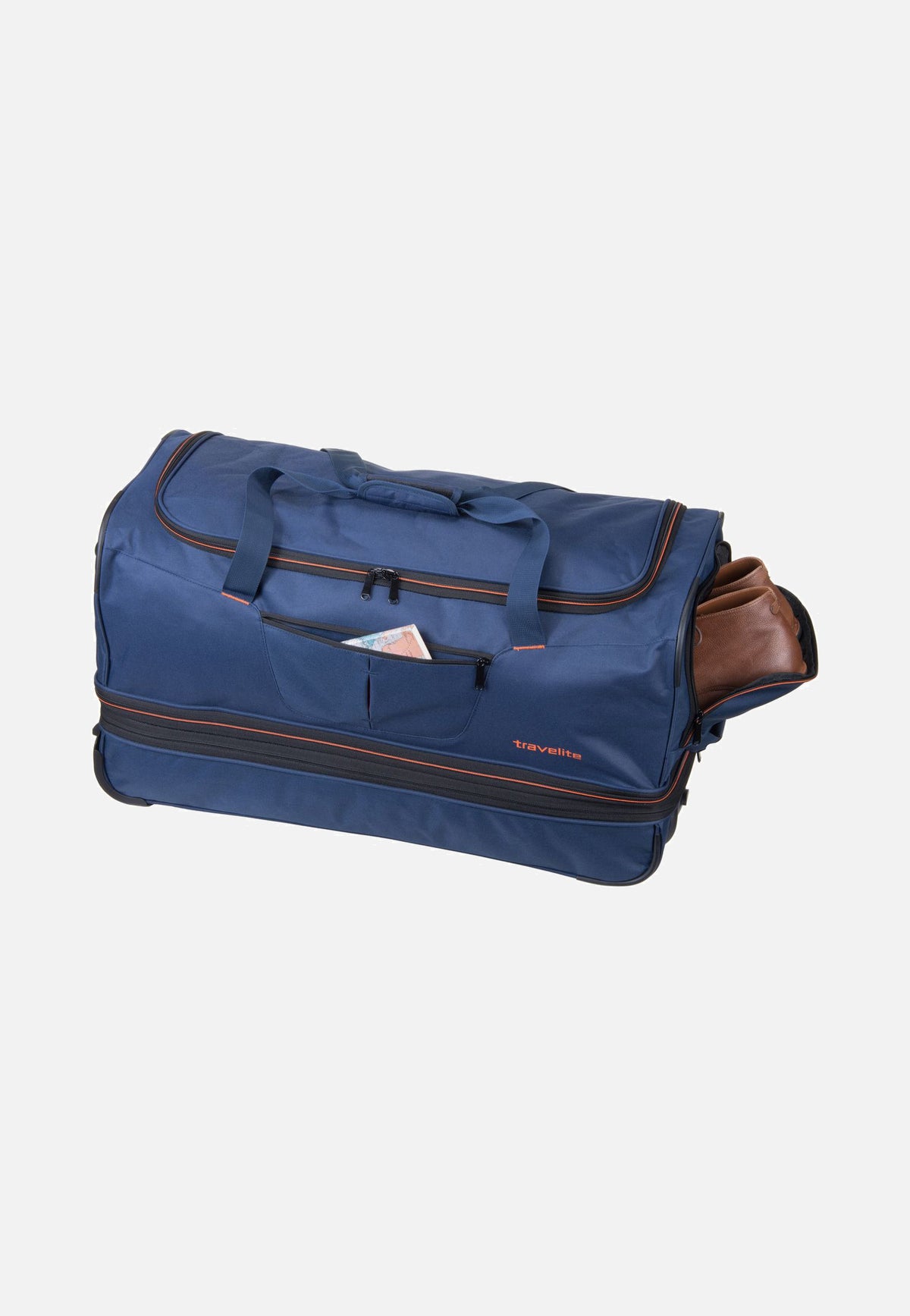 travelite Basics Trolley L Marine Reisetasche mit Rollen