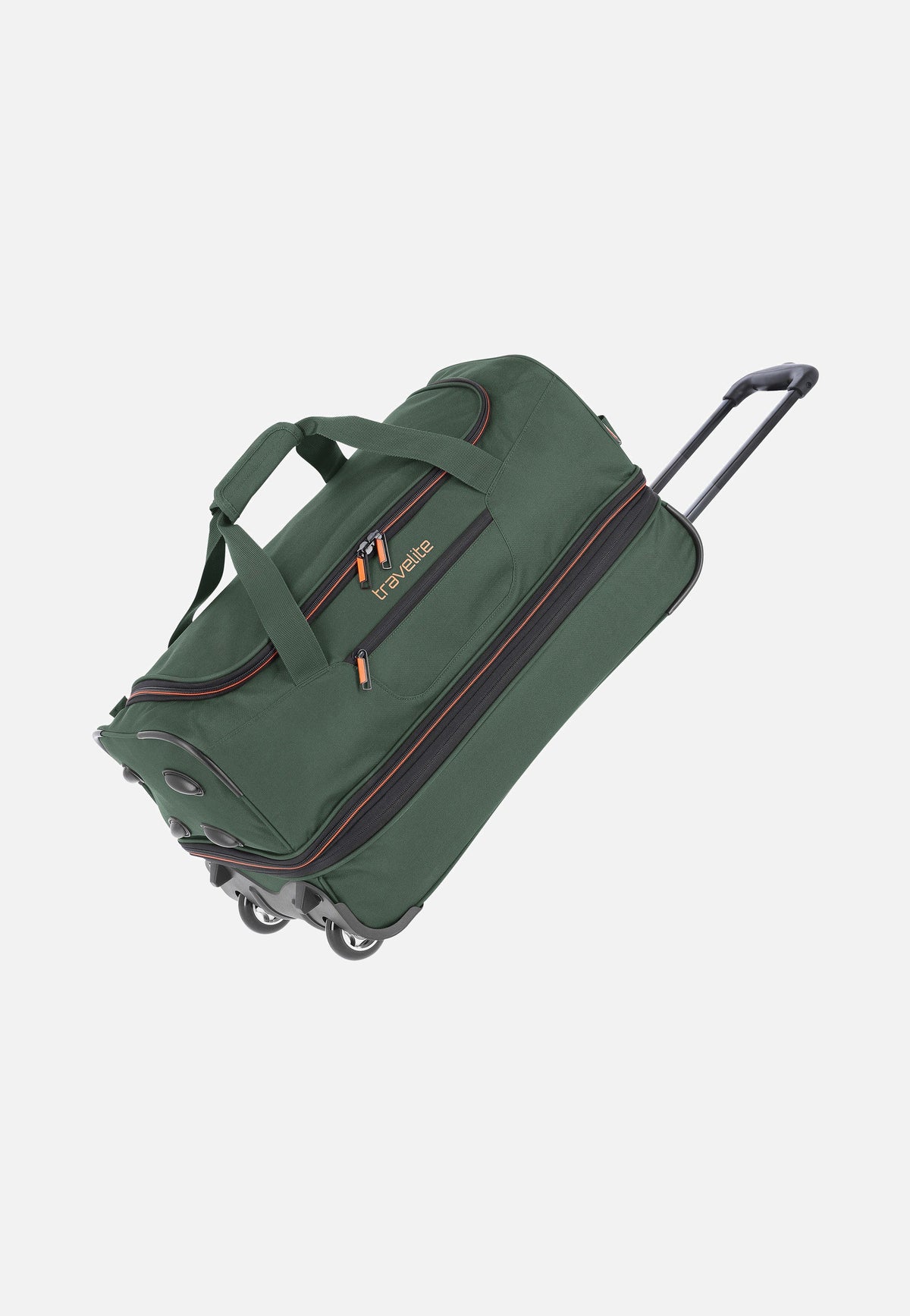 travelite Basics Trolley S Dunkelgrün Reisetasche mit Rollen