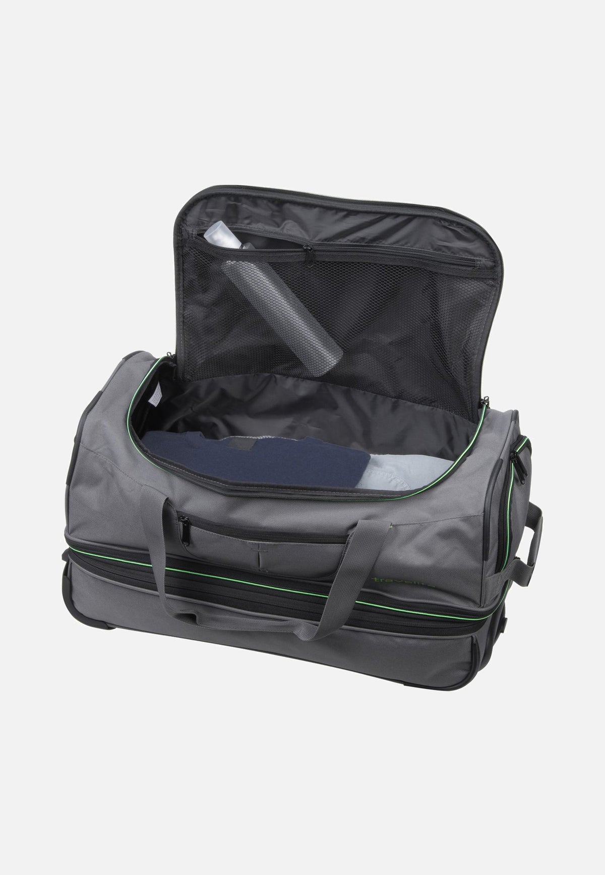 travelite Basics Trolley S Grau Reisetasche mit Rollen