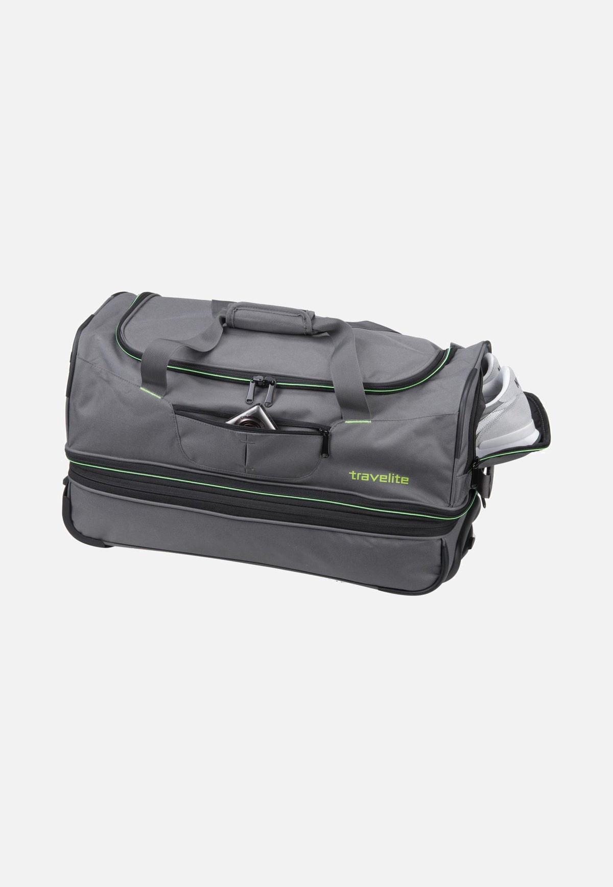 travelite Basics Trolley S Grau Reisetasche mit Rollen