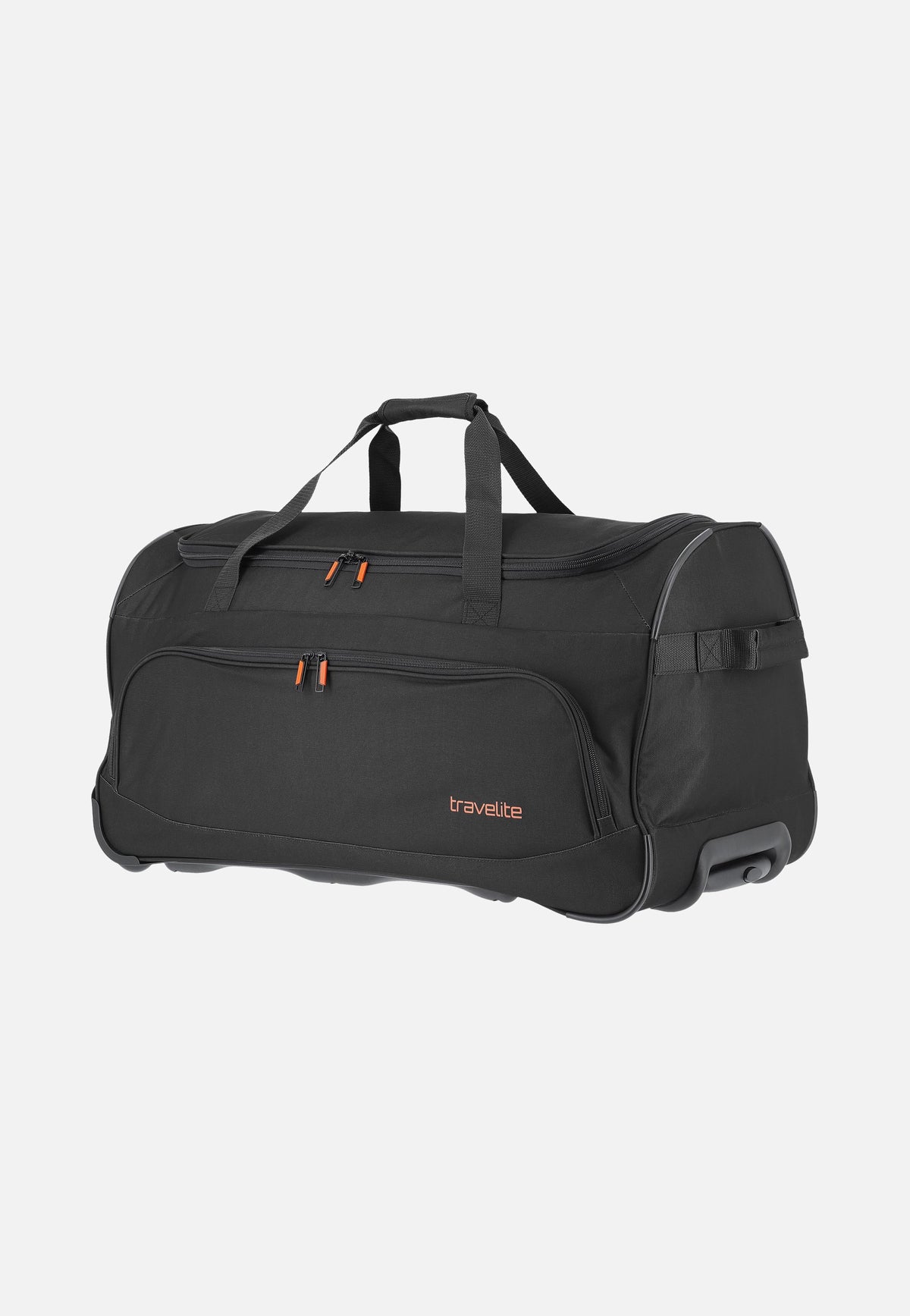 travelite Basics Trolley Schwarz Reisetasche mit Rollen