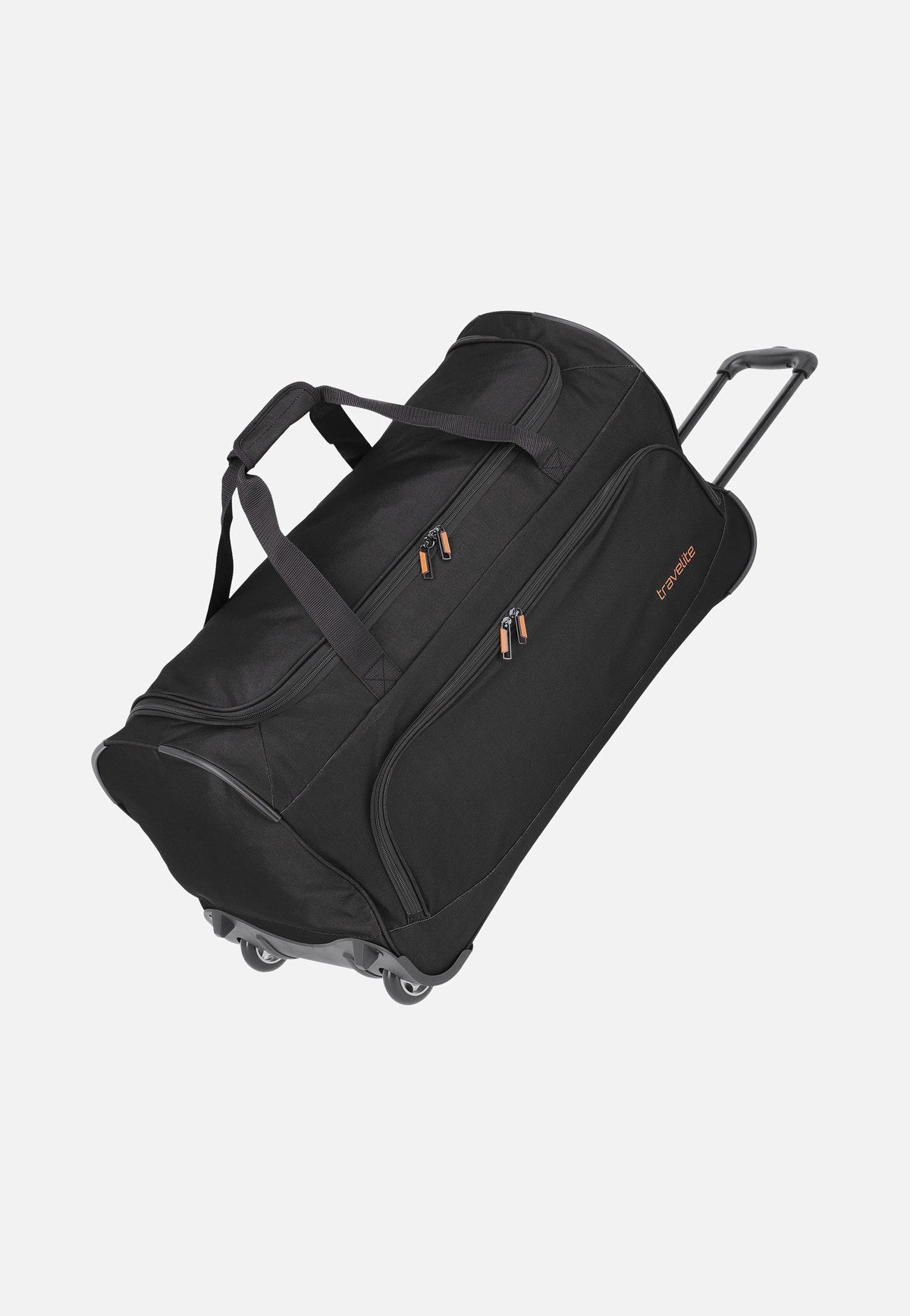 travelite Basics Trolley Schwarz Reisetasche mit Rollen