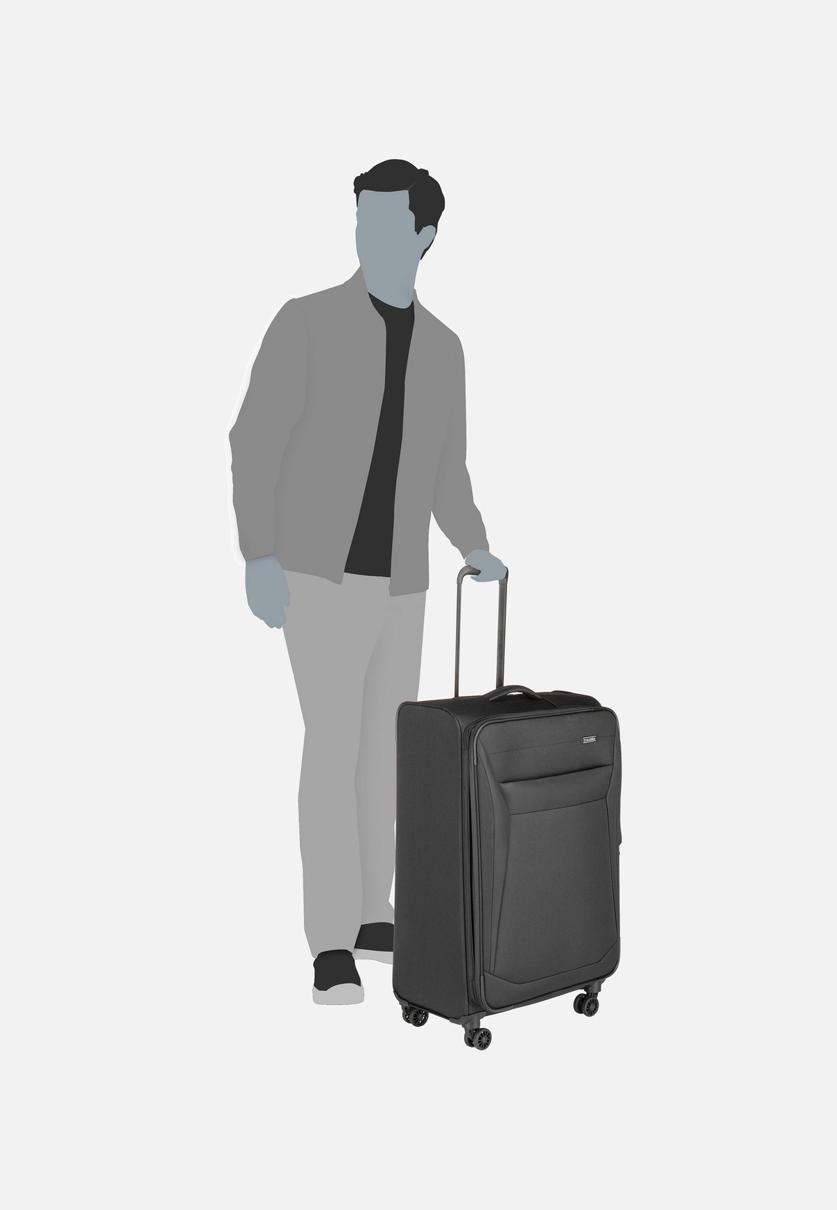 travelite Chios 4w Trolley L Schwarz Koffer