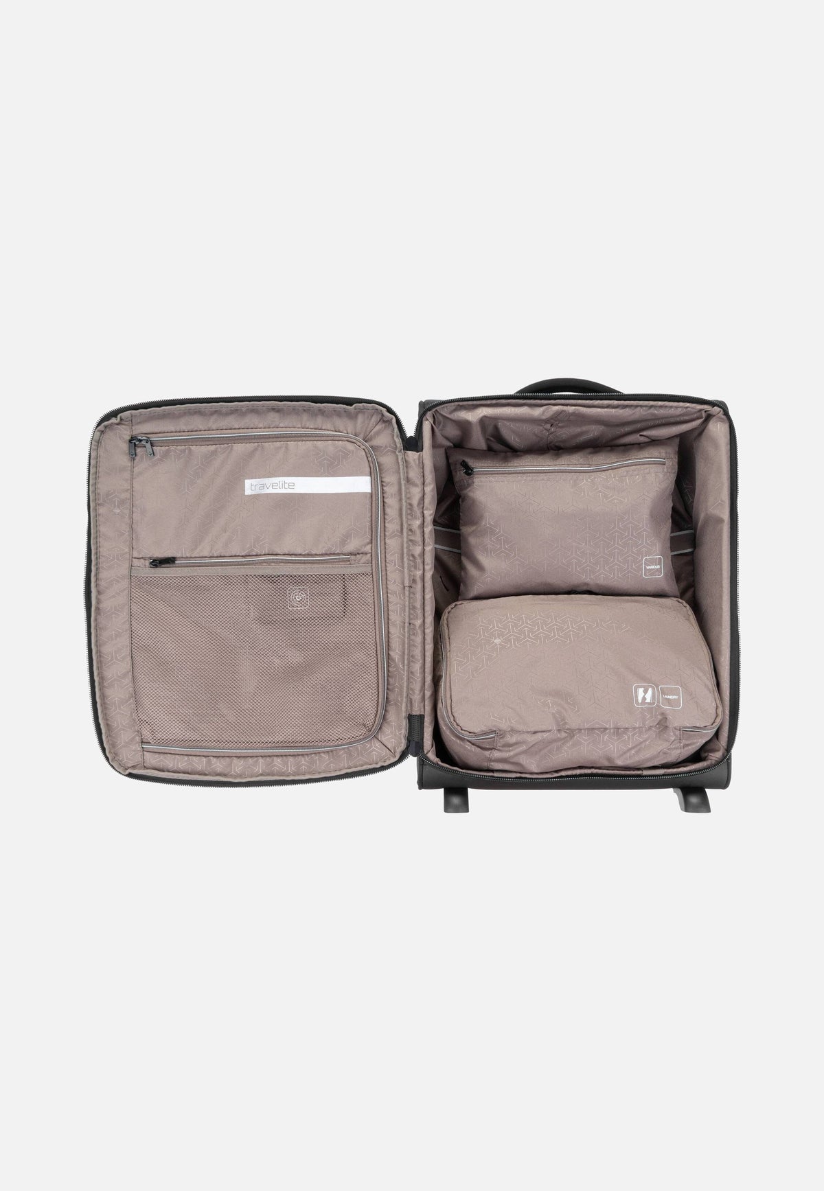 travelite Crosslite 2w Trolley S Schwarz Koffer