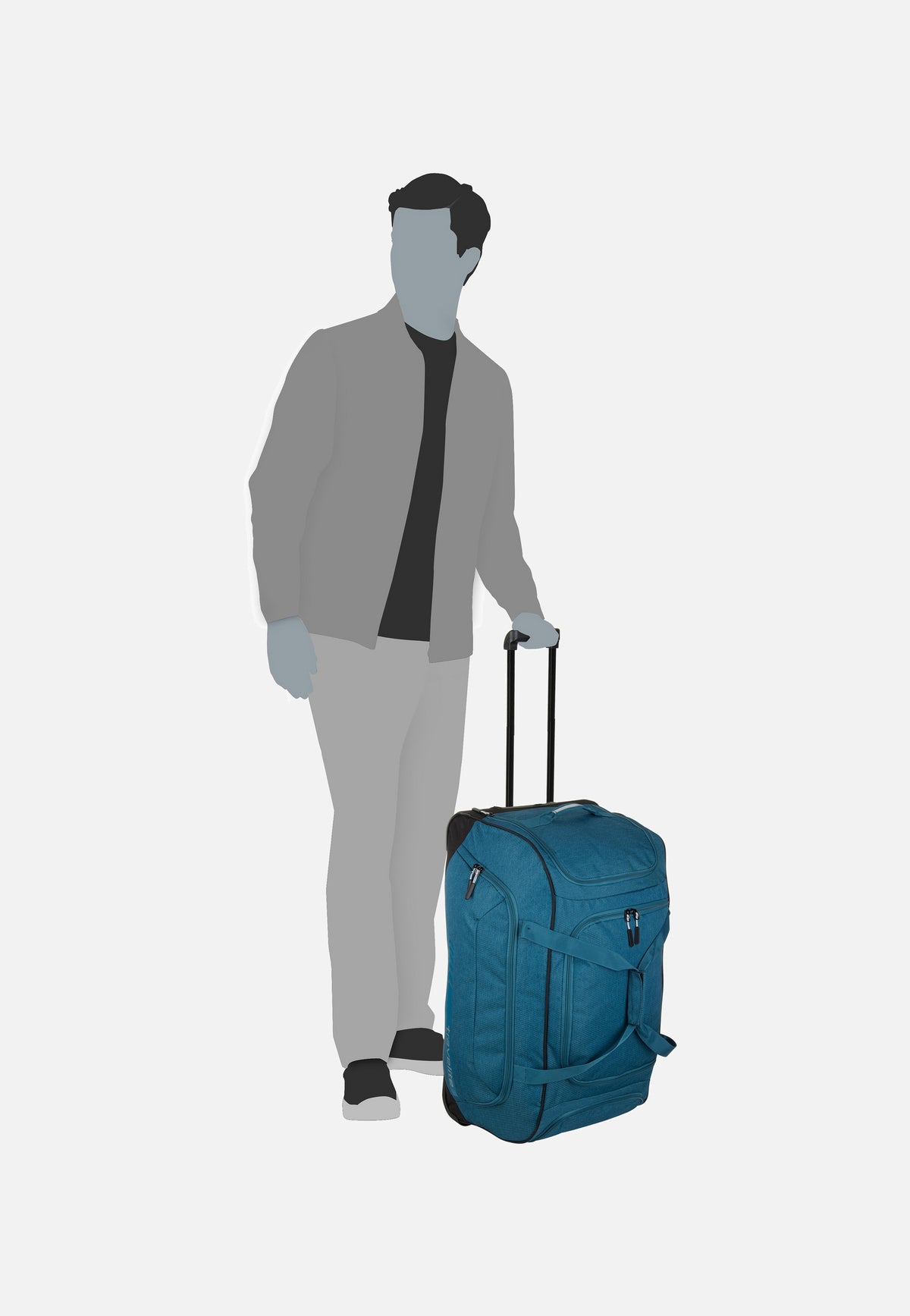 travelite Kick Off XL Petrol Reisetasche mit Rollen