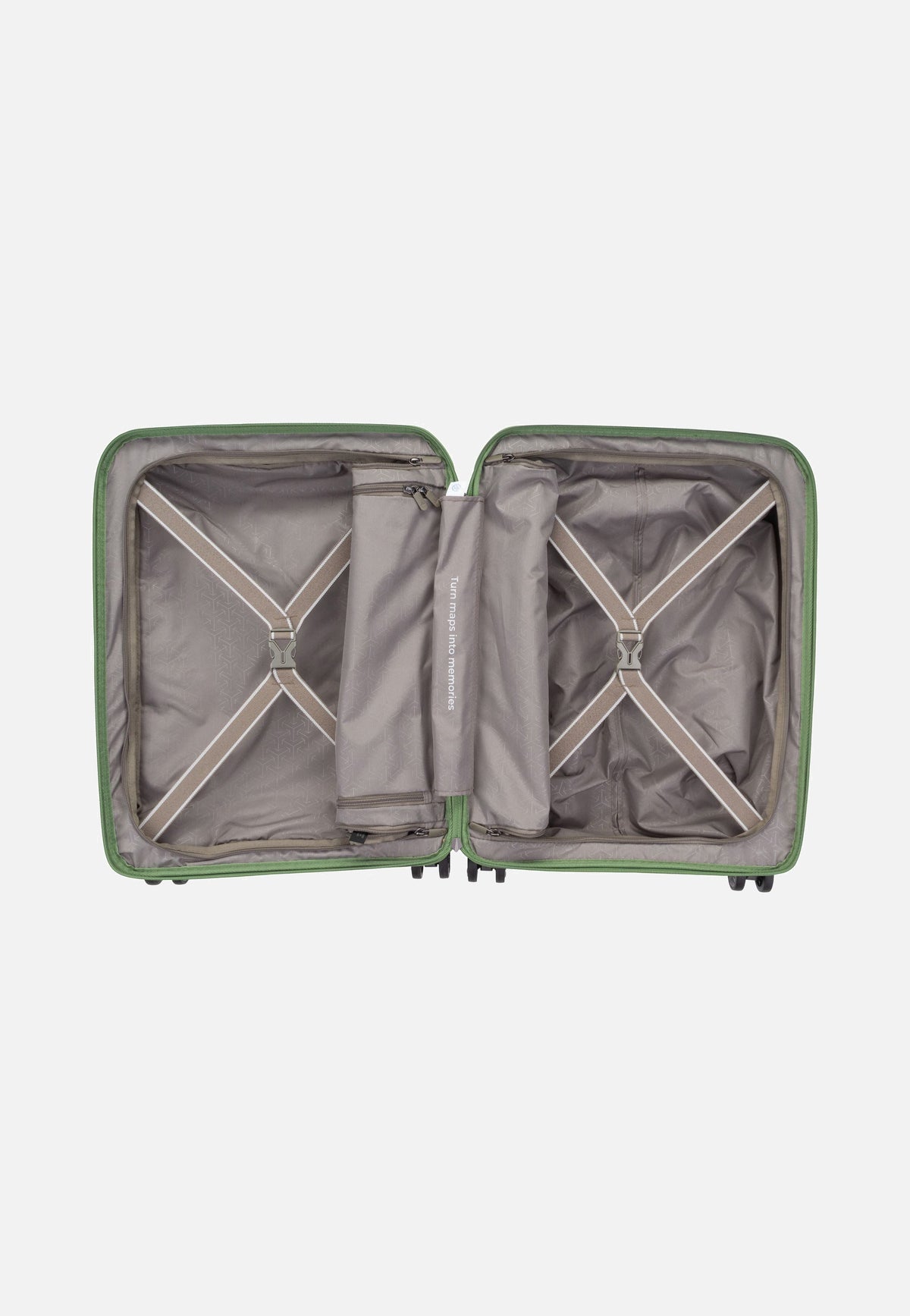 travelite Mooby 4w Trolley S Front Pocket Grün Koffer