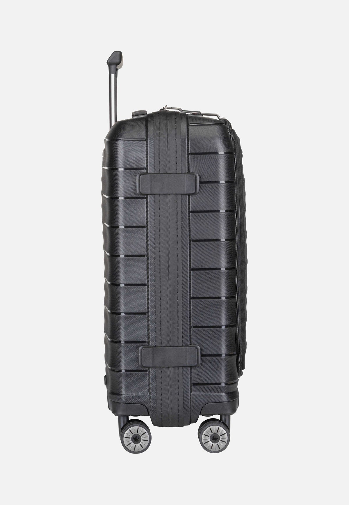 travelite Mooby 4w Trolley S Front Pocket Schwarz Koffer