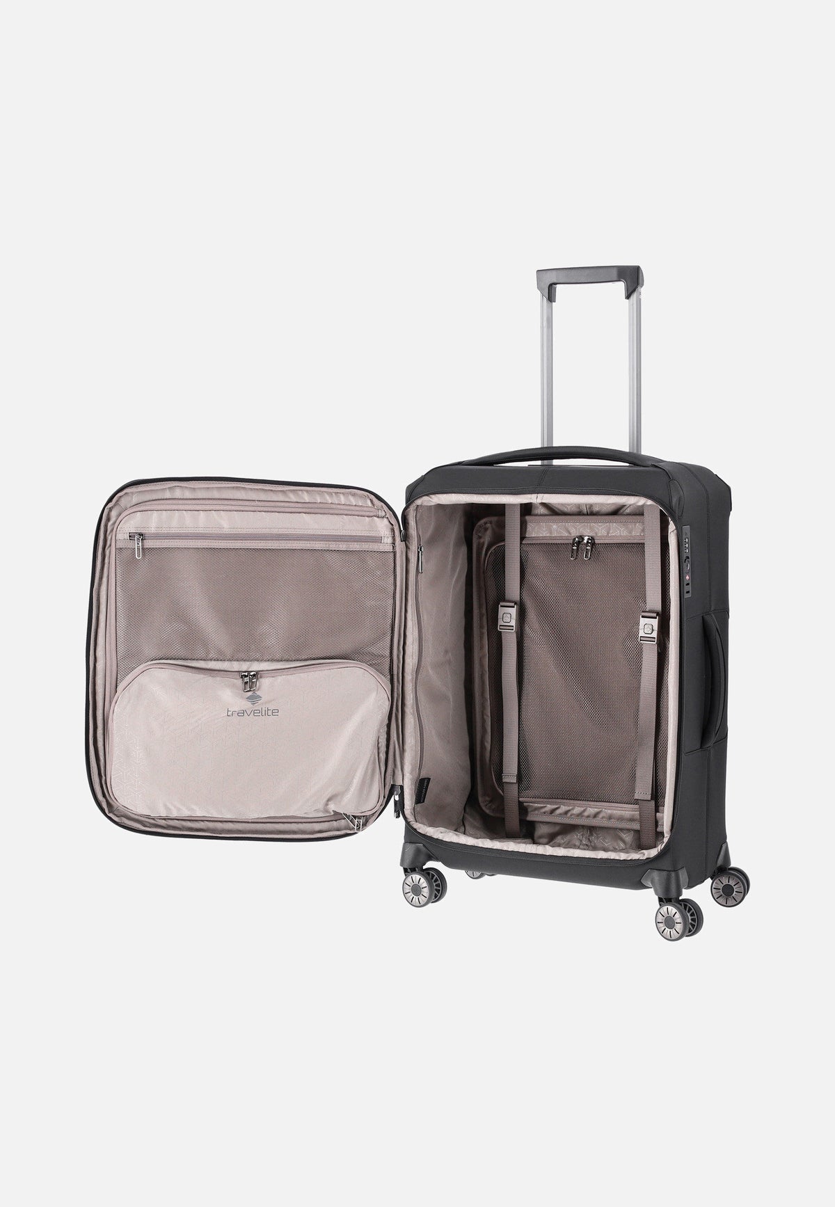 travelite Priima 4w Trolley M Schwarz Koffer