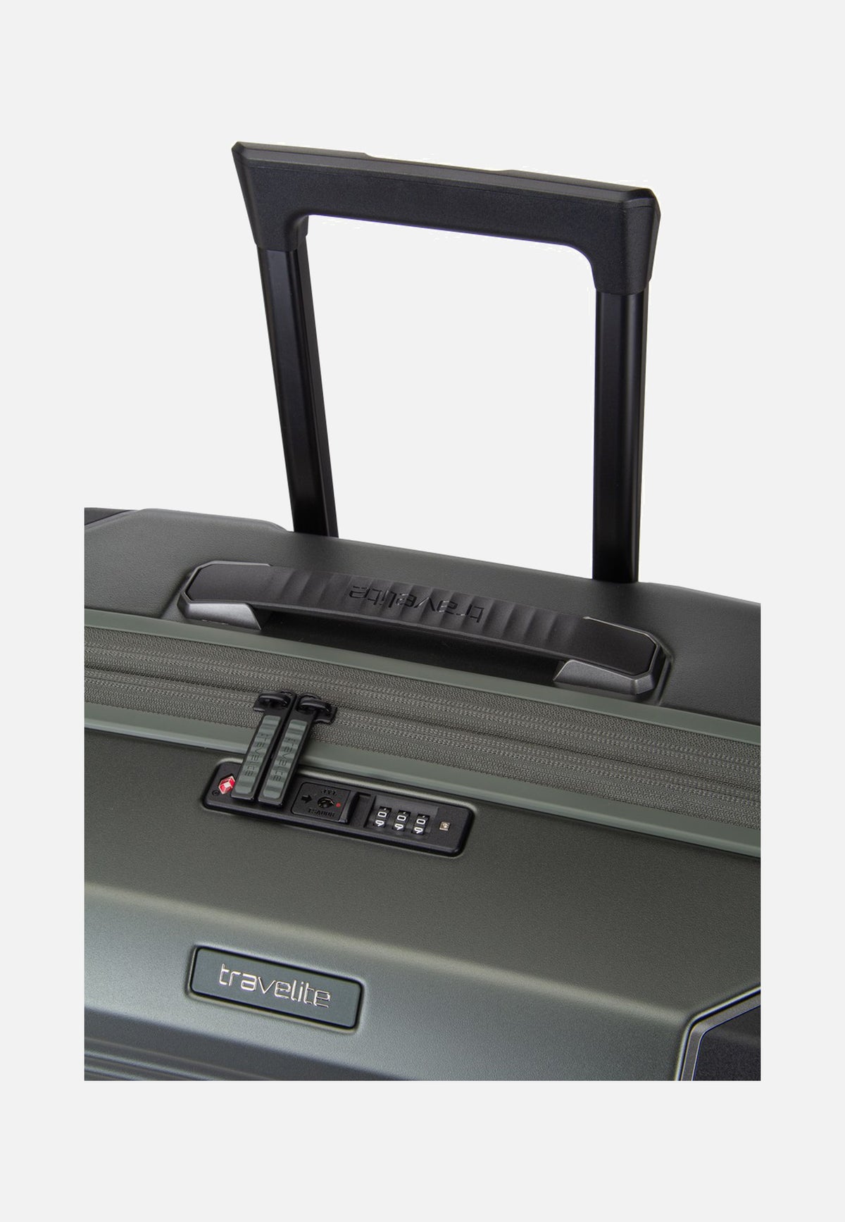 travelite Millennium Trolley 4W M Exp. Pine Green Suitcase