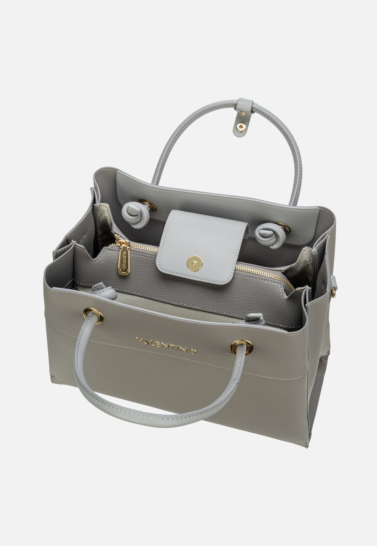 Valentino Alexia Tote 802 Grigio/Multicolor Tote Bag