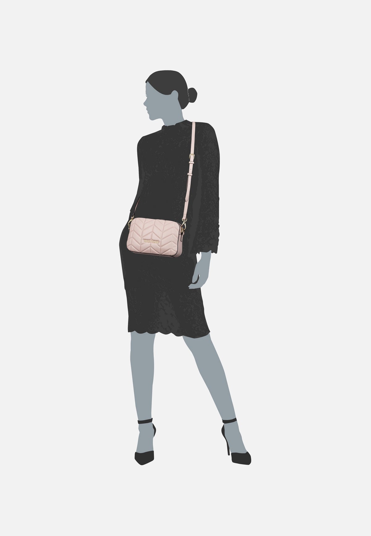 Valentino Petal RE PA15 Cipria Umhängetasche