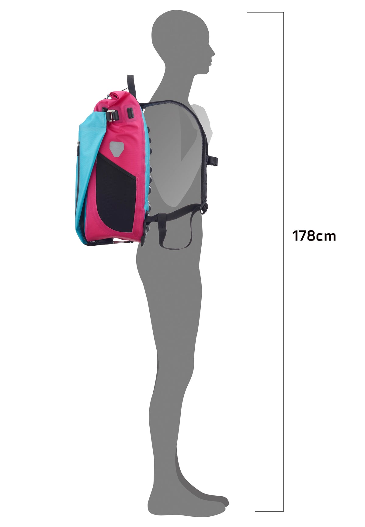 ORTLIEB Vario Cyber 26 Cyber QL2.1 Blue/Pink Tasche