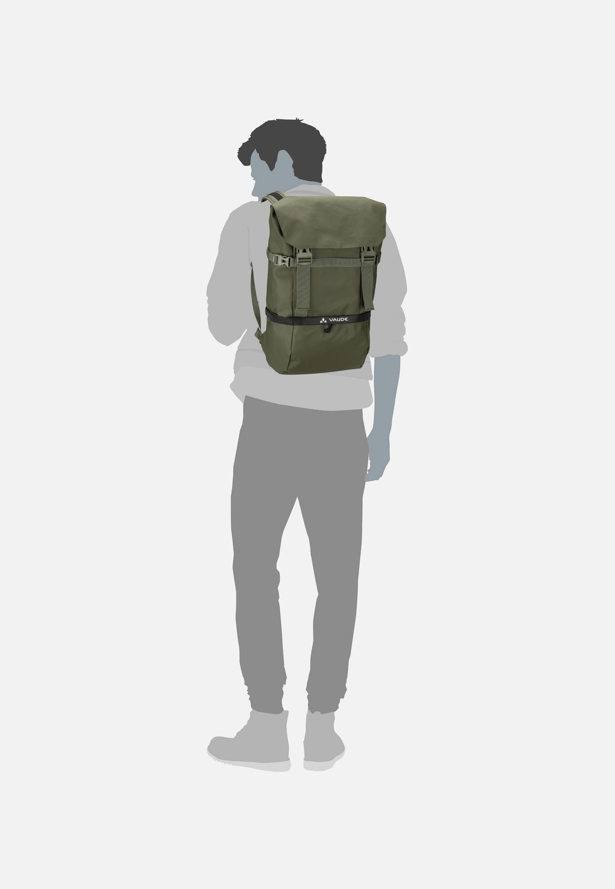 Vaude Mineo Daypack 30 Khaki Rolltop Rucksack