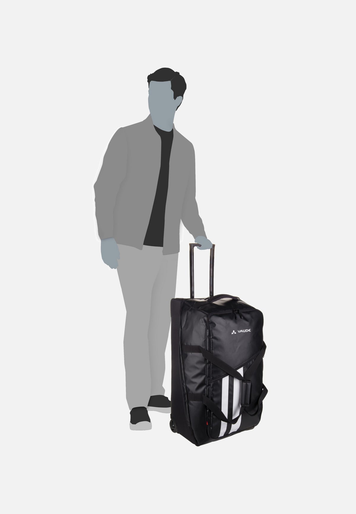 Vaude Rotuma 90 Black Reisetasche mit Rollen