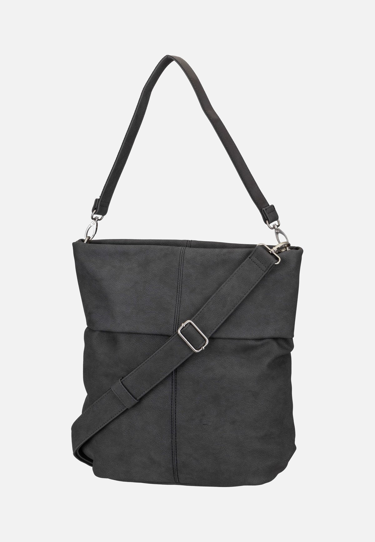 zwei Mademoiselle M140 Nubuk/Stone Hobo Bag