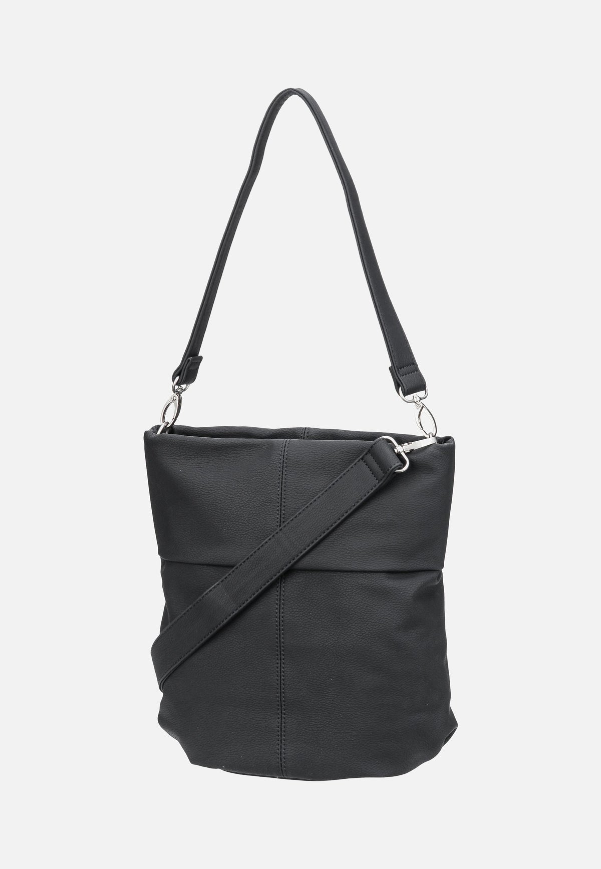 zwei Mademoiselle M90 Nubuk/Black Hobo Bag