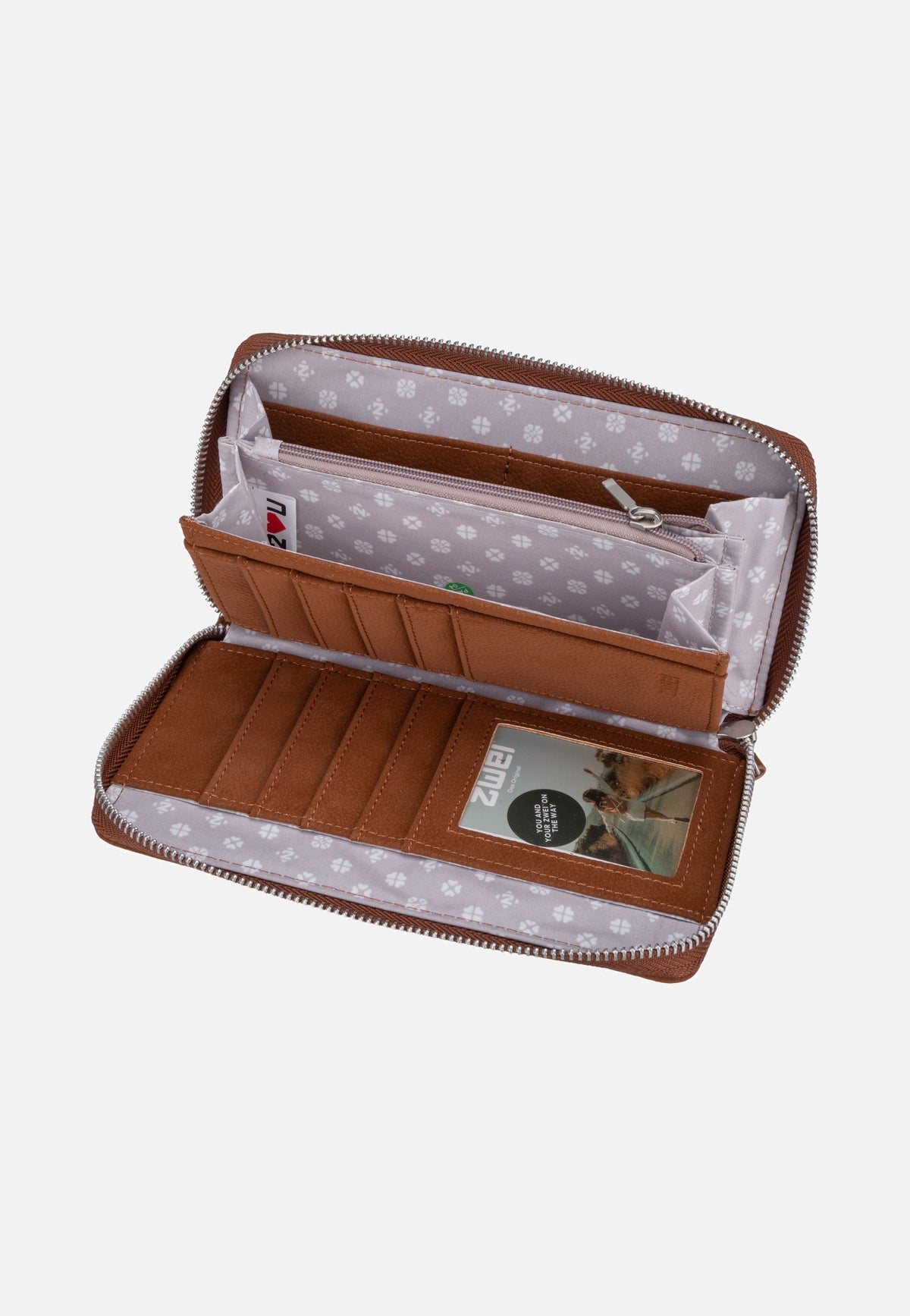 zwei M.Wallet MW2 Nubuk/Cognac Portemonnaie